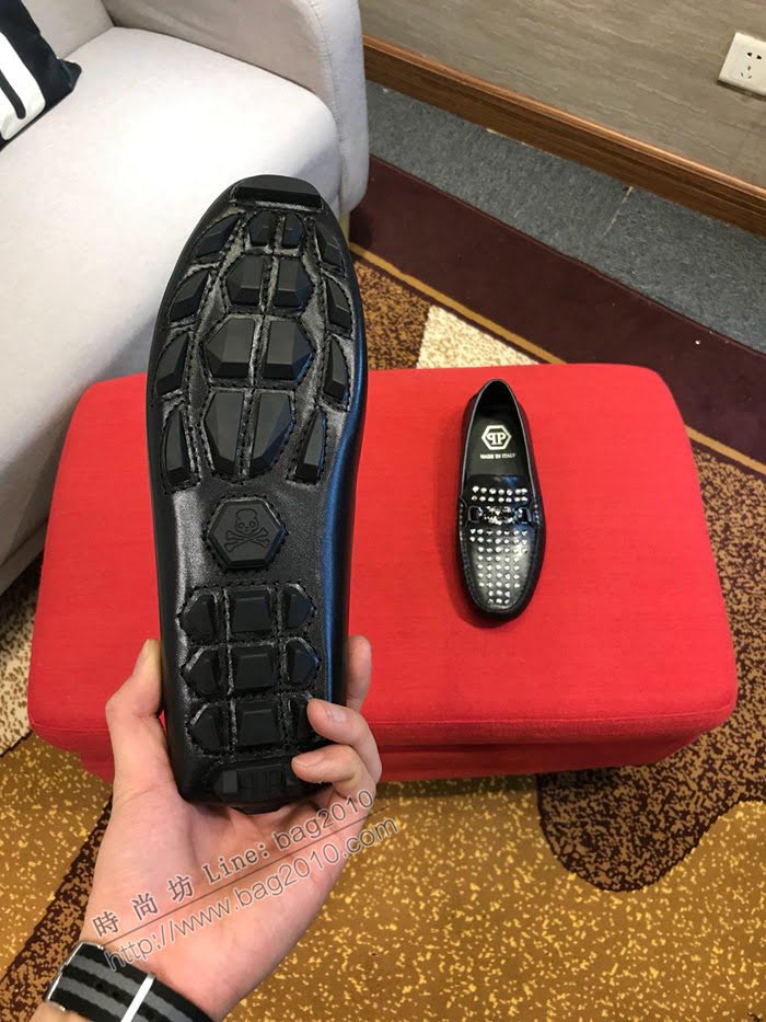 philipp plein男鞋 官網1:1 進口牛皮 菲利普PP休閒鞋  jpx1428